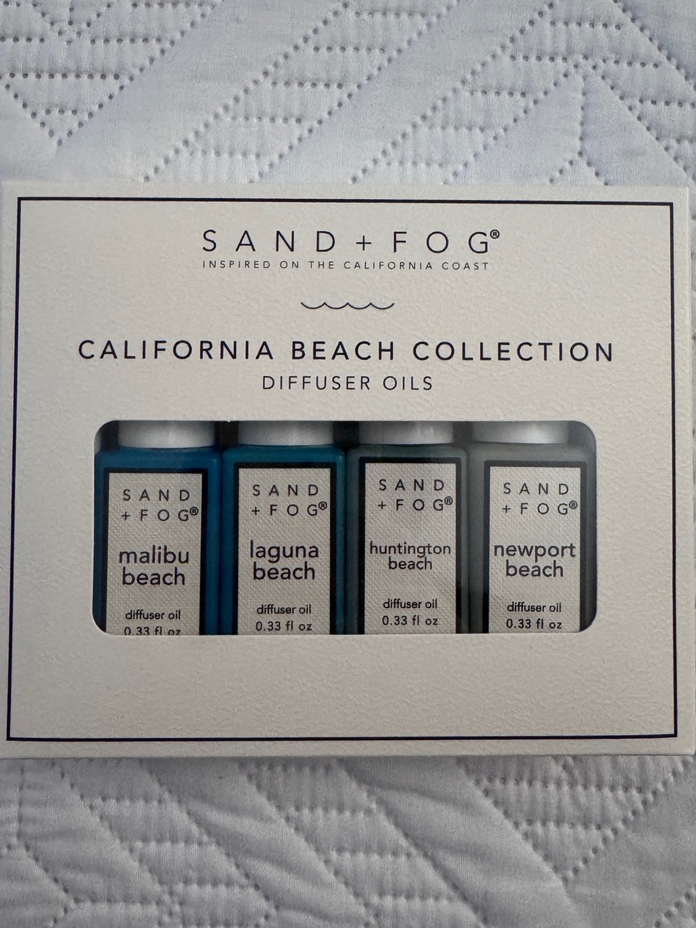 Sand + Fog California Beach Collection Home Fragrance Oil Diffuser Set NIB